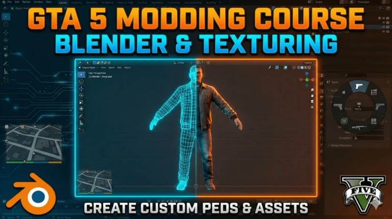 Learn to Create Professional GTA 5 Peds Using Blender