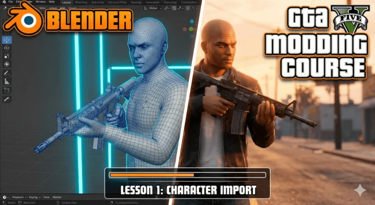 Learn Professional GTA 5 Weapon Modding in Blender